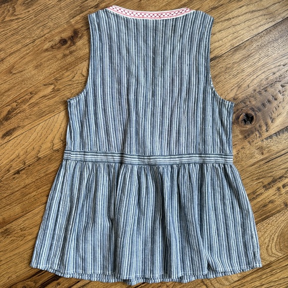 Embroidered Flowy Tank Top S - Picture 5 of 5